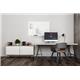 Bi-Office Magnetic Glass Writing Board; 150x120cm; Dry-Wipe White Surface; Frameless
