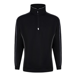 Orn 1240 Crane 1/4 Zip Sweatshirt Black 2XL 