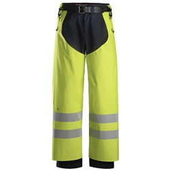 Snickers 8269 Protecwork Rain Chaps PU High Visibility Class 2 Yellow Large