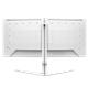 Philips Evnia 34M2C5501A 34 Inch 3440 x 1440 Pixels Wide Quad HD Fast VA HDMI DisplayPort White Curved Gaming Monitor