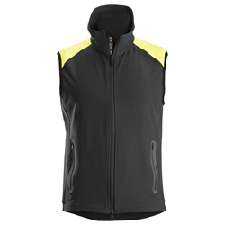 Snickers 8029 Flexiwork Neon Vest Black/Yellow Small