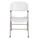 Bolero Foldaway Utility Chairs White (2 pack)