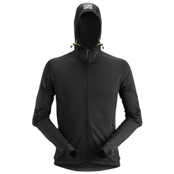 Snickers 8002 Flexiwork Polartec Power Stretch 2.0 Full Zip Fleece Hoodie Black 3XL