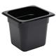 Vogue Polycarbonate 1/6 Gastronorm Container 150mm Black