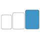 Olympia Kristallon Polypropylene Fast Food Tray Blue Large 450mm