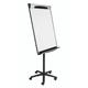 Bi-Office Design Mobile Magnetic Flipchart Easel; Dry-Wipe Lacquered Steel Surface; Aluminium And Black Plastic Frame; 700x1000mm