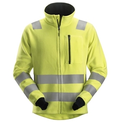 Snickers 2860 Protecwork Fleece Jacket High Visibility Class 3 Yellow XL