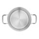 Vogue Stainless Steel Deep Stock Pot 24cm