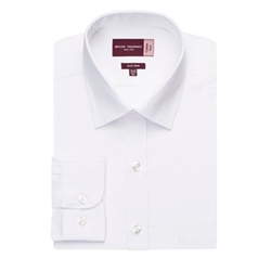 Brook Taverner Mens Rapino Long Sleeve Shirt White 18"