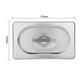 Vogue Stainless Steel 1/4 Gastronorm Lid