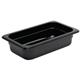 Vogue Polycarbonate 1/4 Gastronorm Container 65mm Black