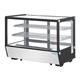 Polar G-Series Countertop Display Fridge Black Square Glass 160Ltr