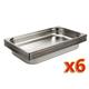Vogue Stainless Steel 1/1 Gastronorm Trays 65mm (6 pack)