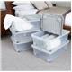 Wham Cool Grey Plastic Storage Box U/Bed  32 Litre (With Wheels) - PACK (10)