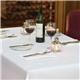 Mitre Luxury Satin Band Napkins Cotton White (10 pack)