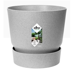 Elho Greenville Round INDOOR Pot & Base LIVING CONCRETE 16cm