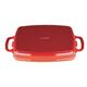 Vogue Red Cast Iron Casserole Dish 1.8Ltr
