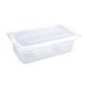 Vogue Polypropylene 1/3 Gastronorm Container with Lid 100mm (4 pack)
