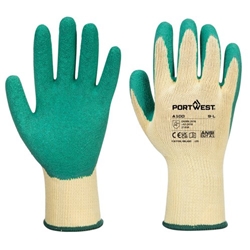 Portwest Grip Glove Latex M Green (Pack of 12)