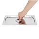 Vogue Stainless Steel Gastronorm Tray Set 3 x 1/3 with Lids