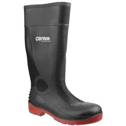 Centek FS338 S5 SRA Compactor Safety Welllington Boot Black [Size UK 10/ EU 44]