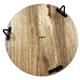 Olympia Round Display Stand Mango Wood with Metal Legs 250x80mm