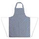 Whites Bib Apron Blue & White Check