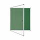 Bi-Office Enclore Display Case; Green Felt Surface; Lockable Acrylic Door; Aluminium Frame; 1160x1288mm - 20x A4