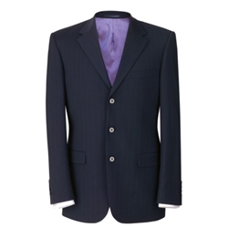 Brook Taverner Sophisticated Imola Classic Fit Single Breasted Jacket Navy Pinstripe 40 Regular 5646B