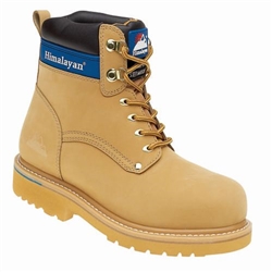 Himalayan 3402 Goodyear Welded Safety Boots, Honey Nubuck [Size UK 11/ EU 46]
