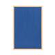 Bi-Office Earth Executive Felt Notice Board - 2400 x 1200 mm - Blue Felt Surface Oak MDF Frame