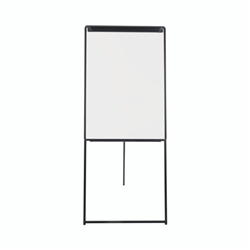 Bi-Office Classic Footbar Non-Magnetic Flipchart Easel; Dry-Wipe Surface; Black Aluminium Frame; 700x1000mm