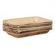 Fiesta Compostable Deep Palm Leaf Plates Rectangular 250mm (100 pack)