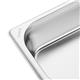 Vogue Stainless Steel Gastronorm 2/4 Tray 65mm