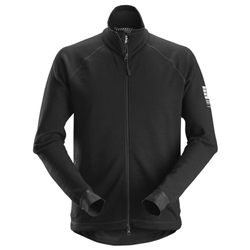 Snickers 8019 Allroundwork Midlayer Wool Full Zip Jacket Black XL