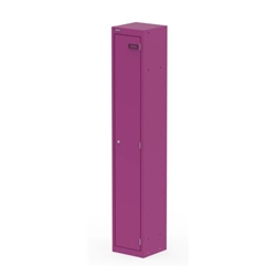 Qube 1 Door Locker 1800mm High - Traffic Purple