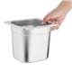 Vogue Stainless Steel 1/6 Gastronorm Tray 150mm