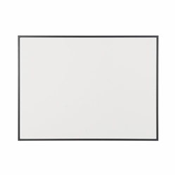 Bi-Office Non-Magnetic Whiteboard; 120x90cm; Dry-Wipe Surface; Black MDF Frame