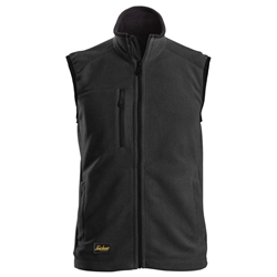 Snickers 8024 Allroundwork Polartec Fleece Vest Black Large