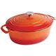 Vogue Orange Oval Casserole Dish 5Ltr