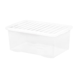 Wham Crystal Storage Box and Lid 45Ltr