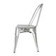 Bolero Bistro Galvanised Steel Side Chairs (4 Pack)