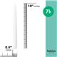 Bolsius Tapered Candles 10 Inch White 7 Hour Burn 100's