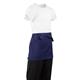 Whites Short Bistro Apron Navy Blue