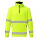 F302 - Hi-Vis 1/2 Zip Fleece Yellow - M