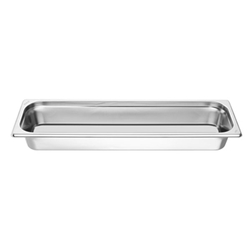 Vogue Stainless Steel Gastronorm 2/4 Tray 65mm