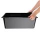Vogue Polycarbonate 1/1 Gastronorm Container 200mm Black