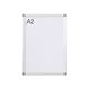 Bi-Office Wall Mounted Curled Snap Display; Aluminium Frame With Plastic Corners; A2