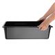 Vogue Polycarbonate 1/1 Gastronorm Container 150mm Black