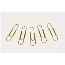 CI Solid Brass Paper Clips 31mm Plain (Box of 1000)